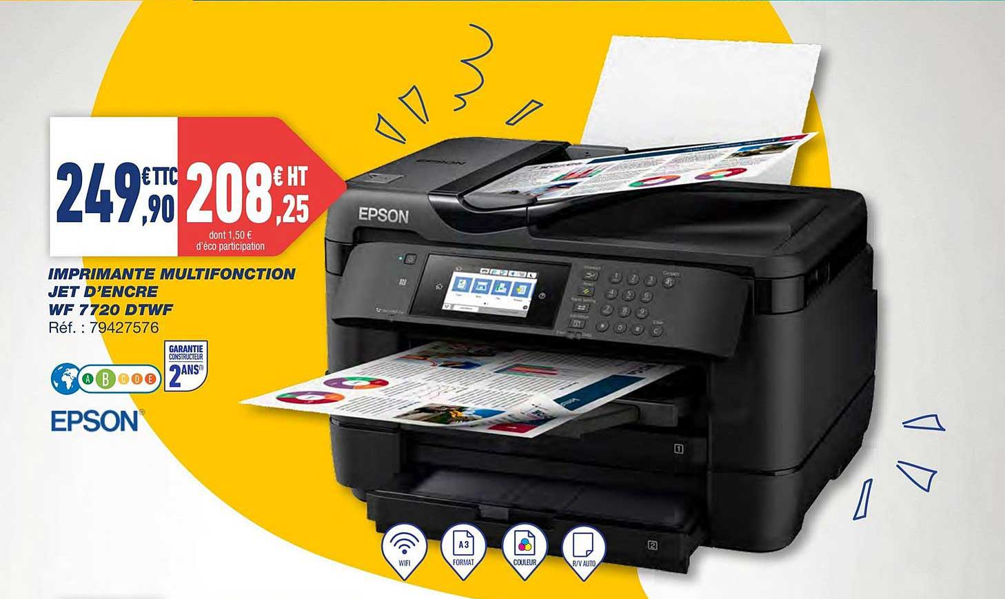 imprimante multifonction jet d'encre wf 7720 dtwf epson