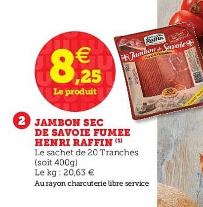 jambon sec de savoie fumée henri raffin