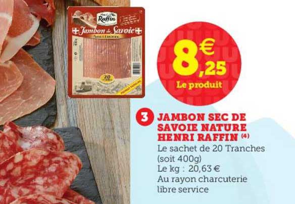 jambon sec de savoie nature henri raffin