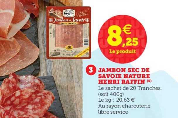 jambon sec de savoie nature henri raffin