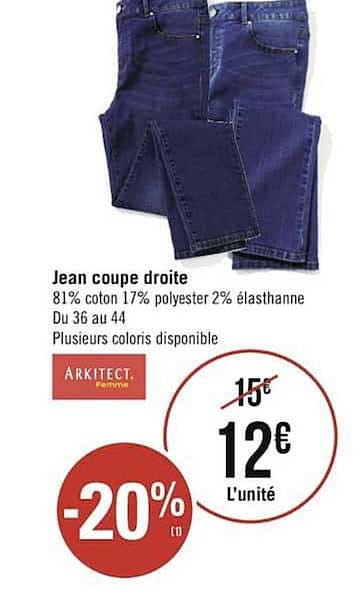 jean coupe droite arkitect