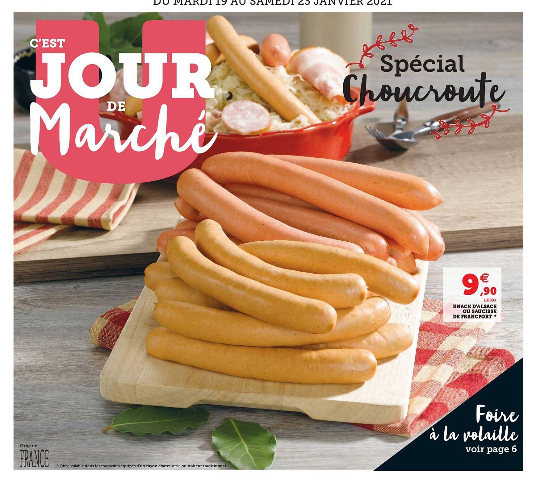 knack d'alsace ou saucisse de francfort