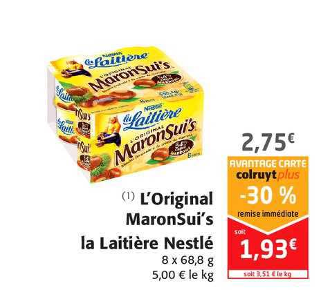 L'original Maronsui's La Laitière Nestlé