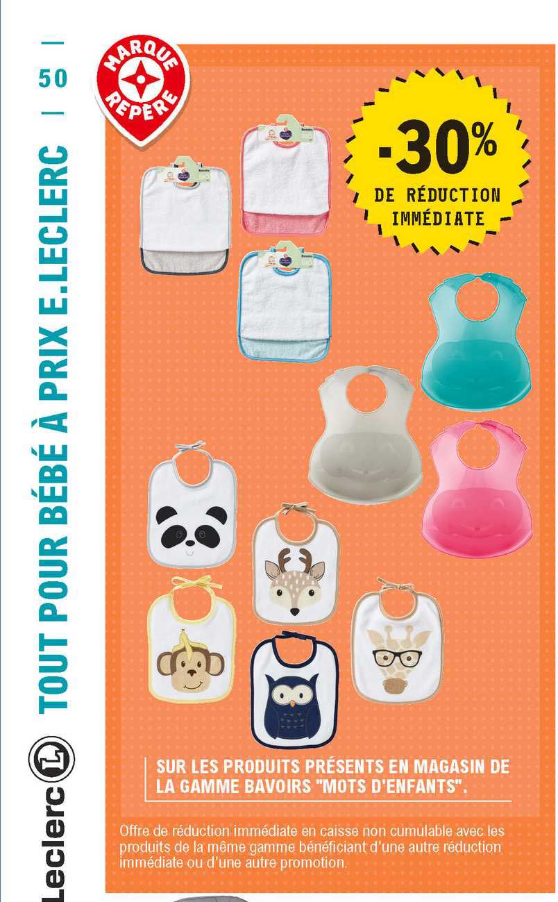 la gamme bavoirs "mots d'enfants"