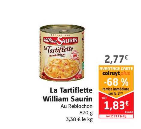 la tartiflette william saurin