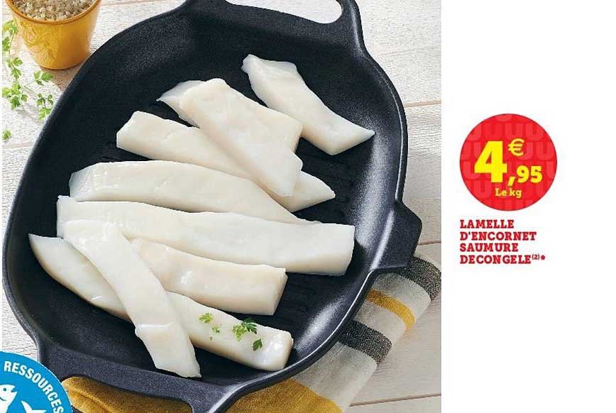 Lamelle D'encornet Saumure Décongelé