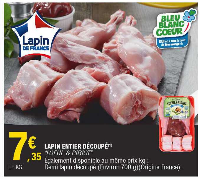 Lapin Entier Découpé "loeul & Piriot"