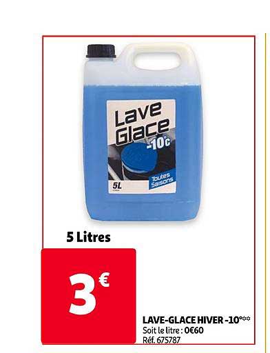 lave-glace hiver -10°