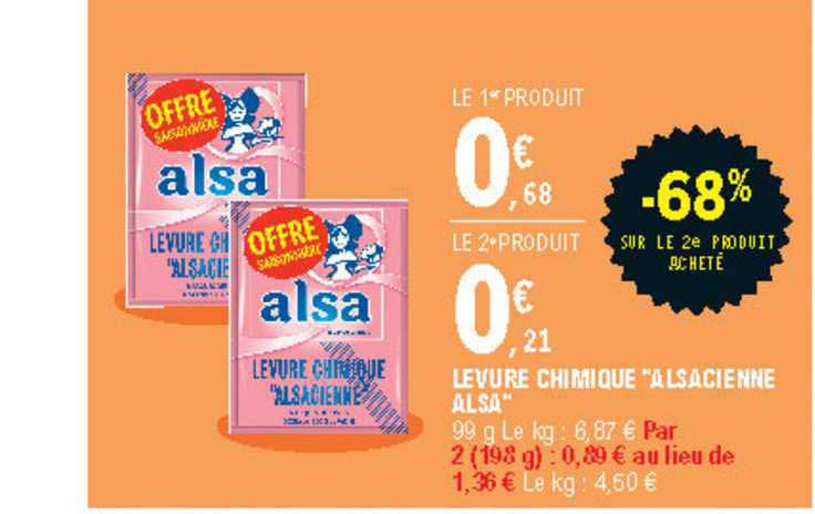 levure chimique "alsacienne alsa"