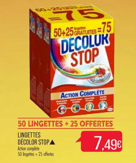 lingettes décolor stop