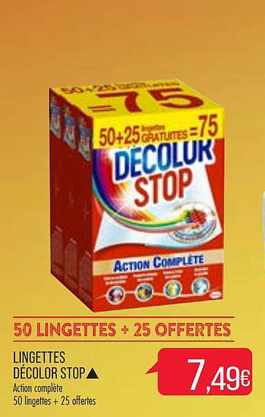 lingettes décolor stop