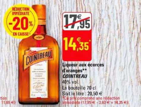liqueur aux écorces d'oranges cointreau