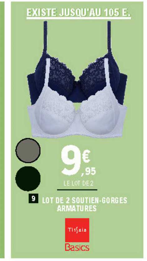 Lot De 2 Soutien-gorges Armatures Tissaia Basic