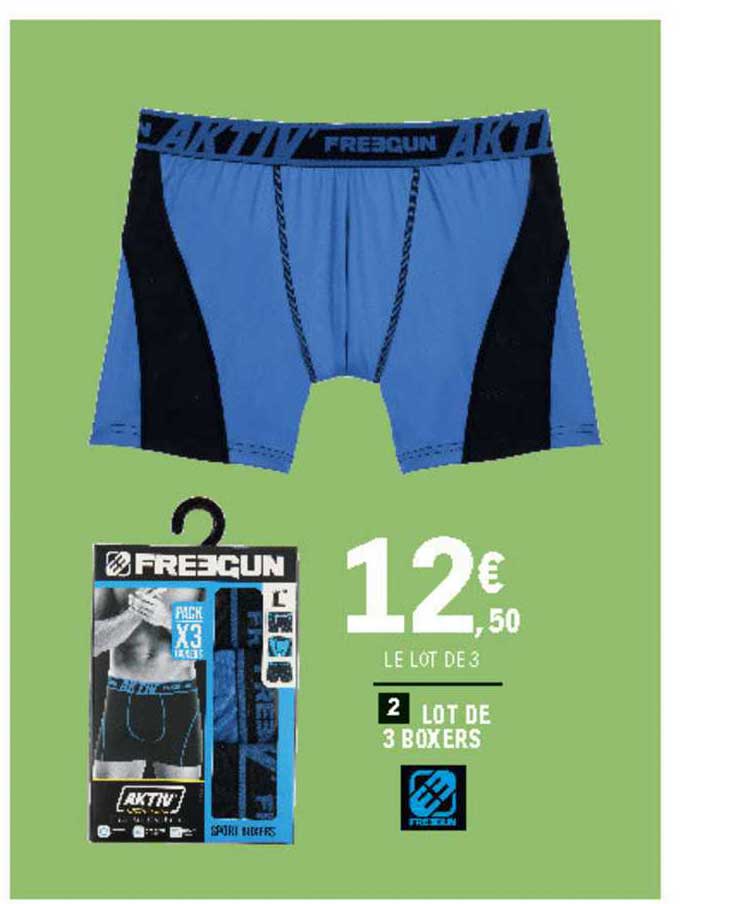 Lot De 3 Boxers Freegun