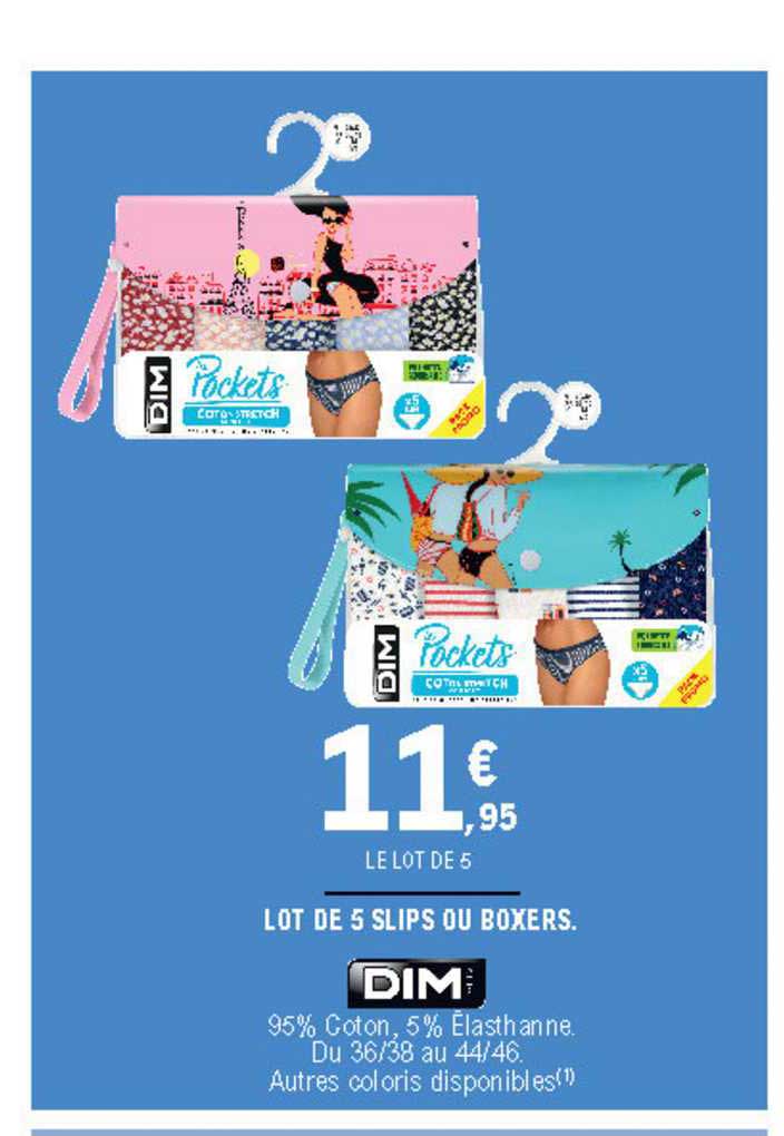 Lot De 5 Slips Ou Boxers