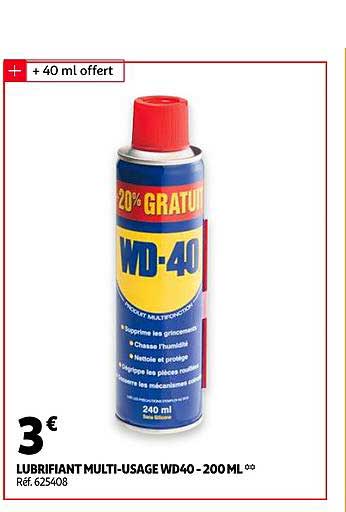 lubrifiant multi-usage wd40 -200ml