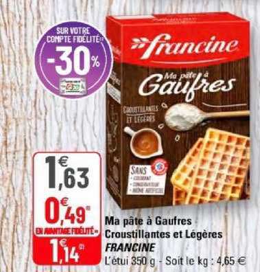 ma pâte à gaufres croustillantes et légères francine