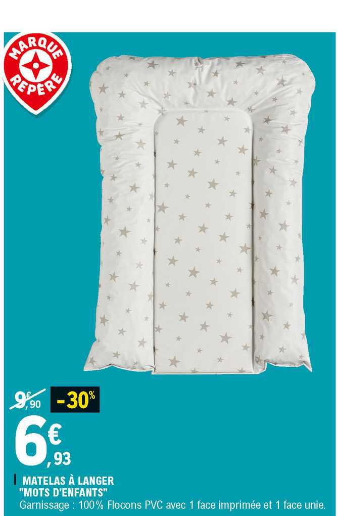 matelas à langer "mots d'enfant"