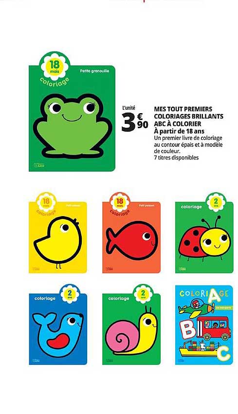 mes tout premiers coloriages brillants abc à colorier