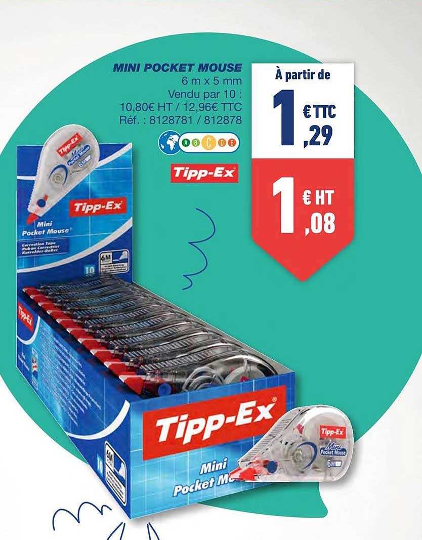 mini pocket mouse tipp-ex