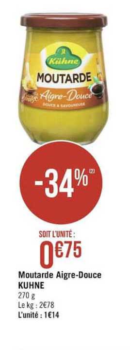 moutarde aigre douce kuhne