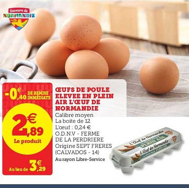 Oeufs De Poule élevée En Plein Air L'œuf De Normandie