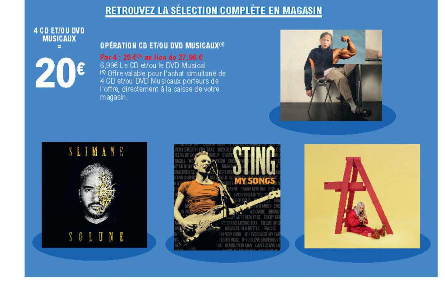 opération cd et- ou dvd musicaux