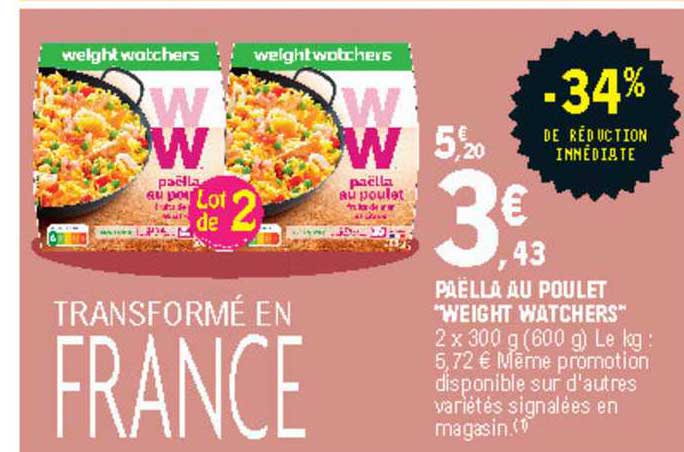 Paëlla Au Poulet "weight Watchers"