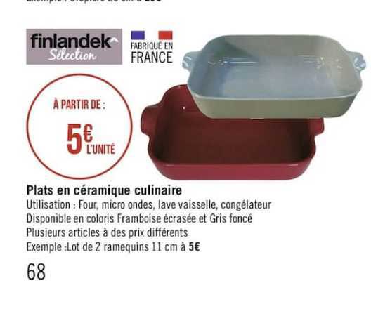 plats en céramique culinaire