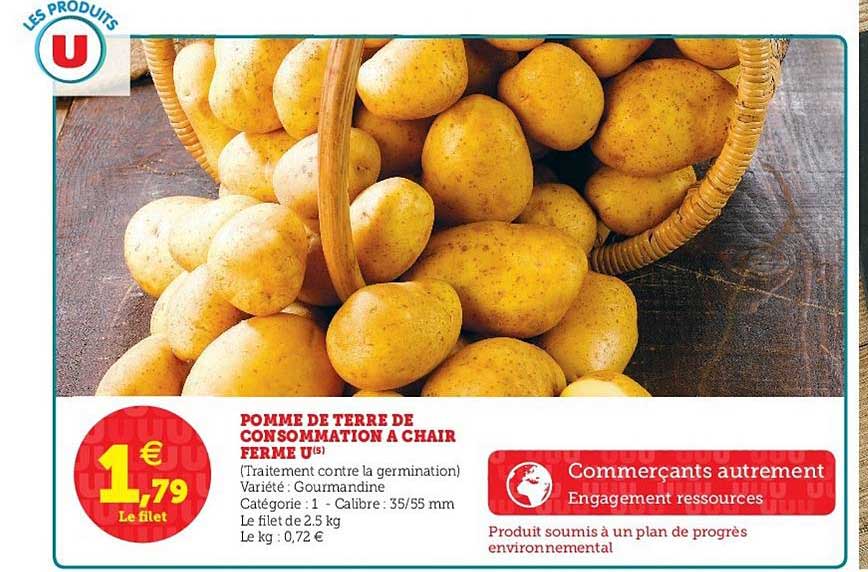 Pomme De Terre De Consommation à Chaire Ferme U