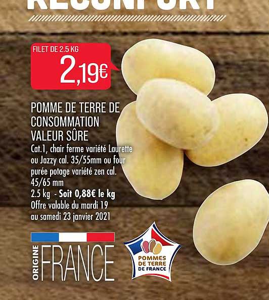 pomme de terre de consommation valeur sûre