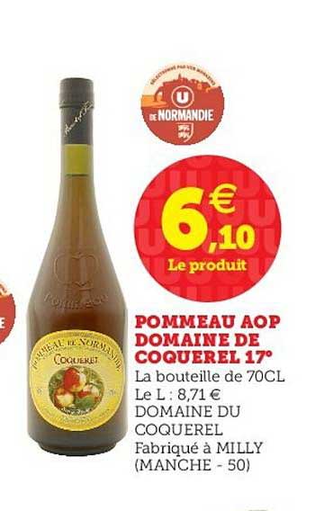 pommeau aop domaine de coquerel 17°