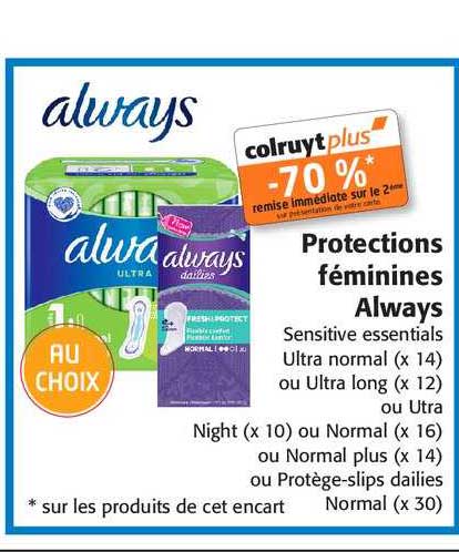 protections féminines always