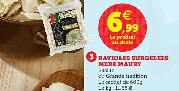 ravioles surgelées mère maury