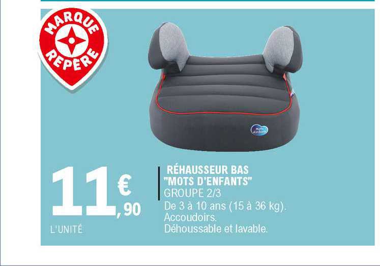 rehausseur bas "mots d'enfants"