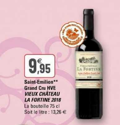 saint emilion grand cru hve vieux château la fortine 2018