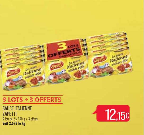 Sauce Italienne Zapetti