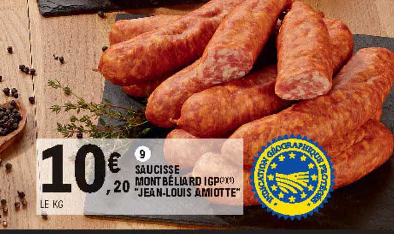 Saucisse Montbéliard Igp "jean-louis Amiotte"