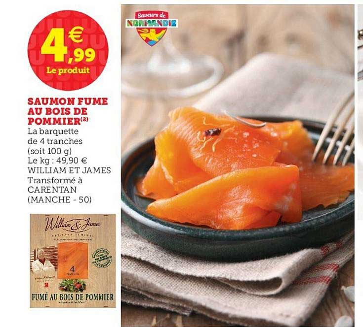 saumon fumé au bois de pommier