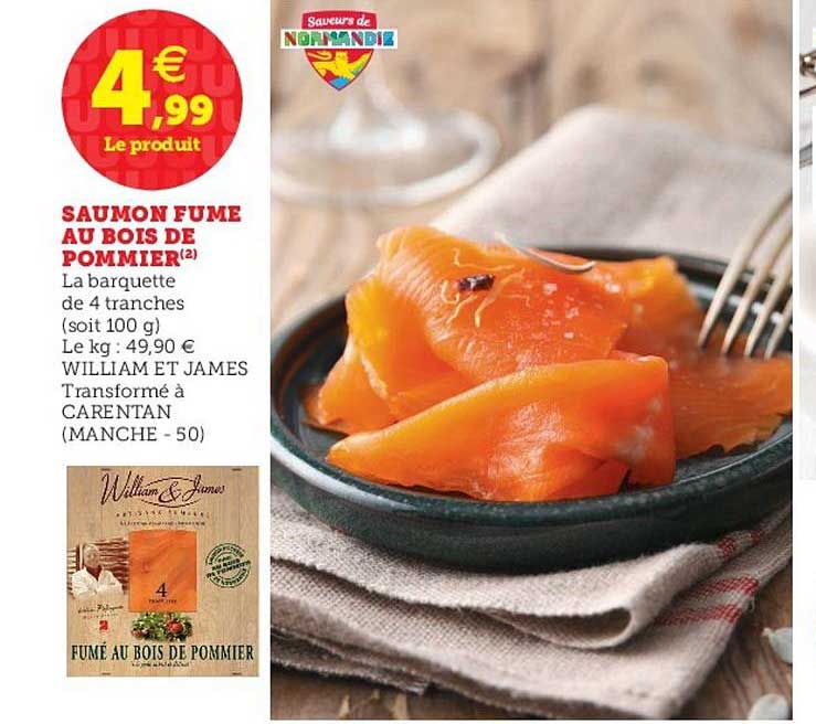 saumon fumé au bois de pommier