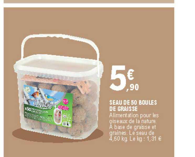 Seau De 50 Boules De Graisse