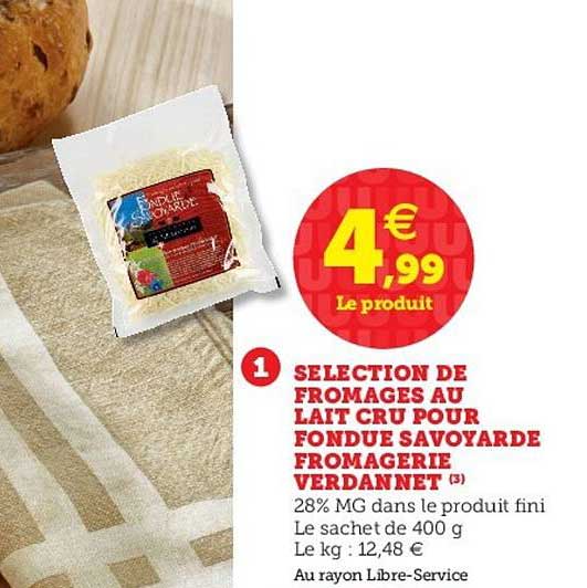 sélection de formages au lait cru pour fondue savoyarde fromagerie verdannet