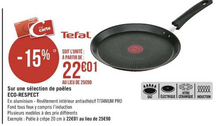 Sélection De Poêles Eco Respect Tefal