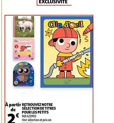 sélection de titres pour les petits