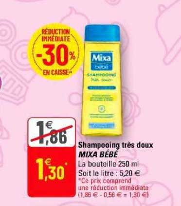 shampoing très doux mixa bébé