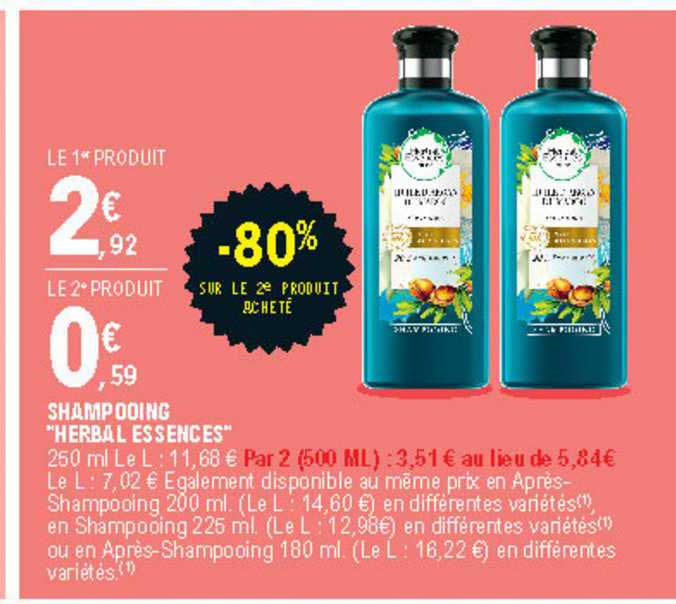 shampooing "herbal essences"