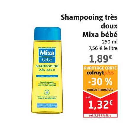shampooing très doux mixa bébé