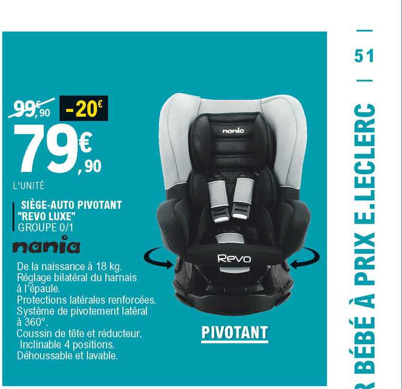 siège-auto pivotant "revo luxe" nania