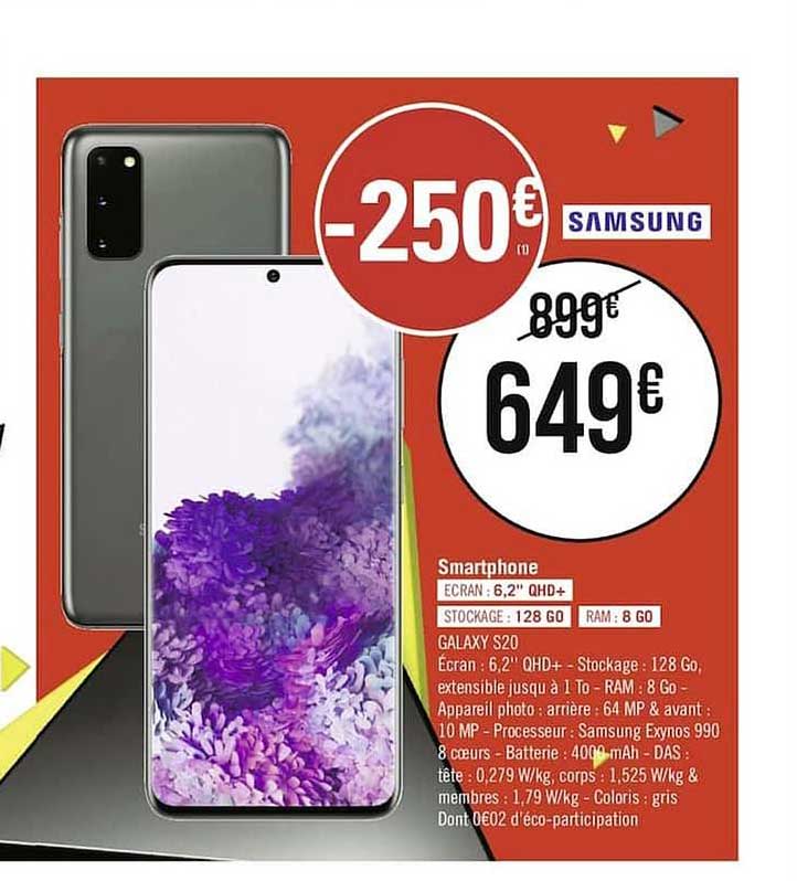 smartphone samsung galaxy s20