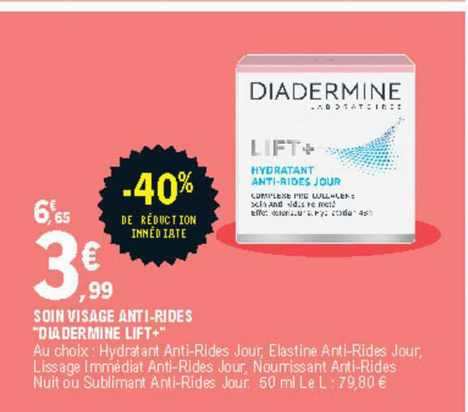 soin visage anti-rides "diadermine lift+"